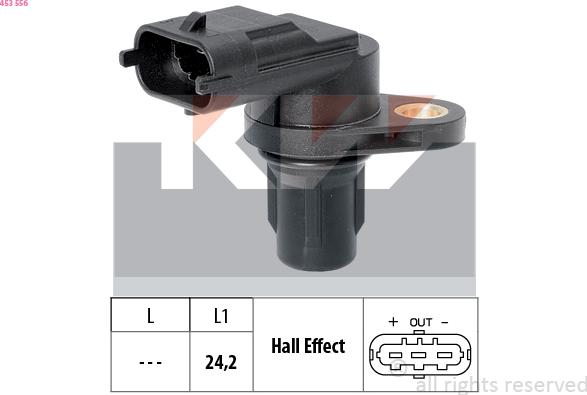 KW 453 556 - Senzor,pozitie ax cu came allinparts.ro