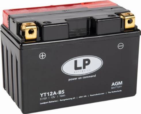 LandportBV MB YT12A-BS - Baterie de pornire allinparts.ro