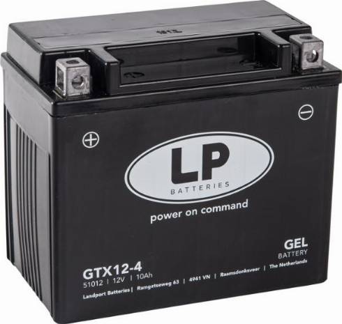 LandportBV MG GTX12-4 - Baterie de pornire allinparts.ro