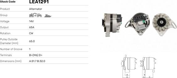 LE Part LEA1291 - Generator / Alternator - allinparts.ro