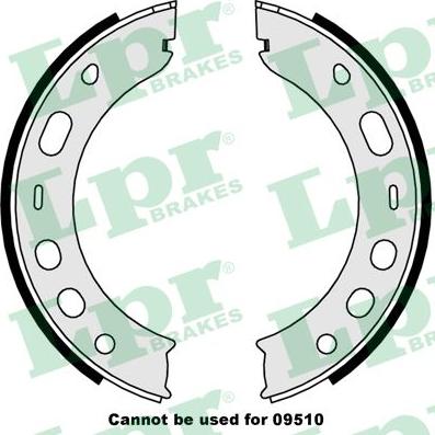 LPR 09000 - Set saboti frana, frana de mana - allinparts.ro