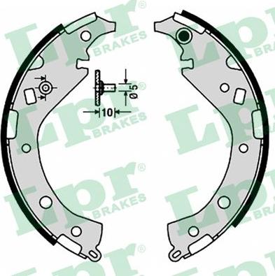 LPR 09170 - Set saboti frana allinparts.ro