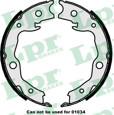 LPR 09870 - Set saboti frana, frana de mana allinparts.ro