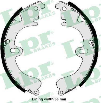 LPR 04530 - Set saboti frana allinparts.ro