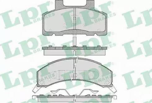 LPR 05P460 - Set placute frana,frana disc allinparts.ro