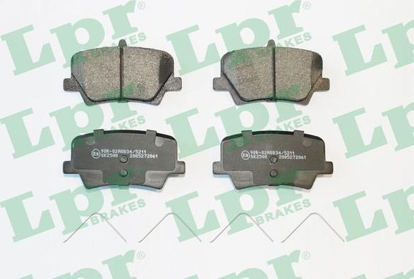 LPR 05P2061 - Set placute frana,frana disc - allinparts.ro