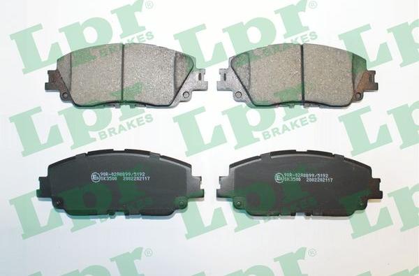 LPR 05P2117 - Set placute frana,frana disc - allinparts.ro