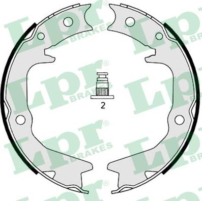 LPR 08920 - Set saboti frana, frana de mana allinparts.ro
