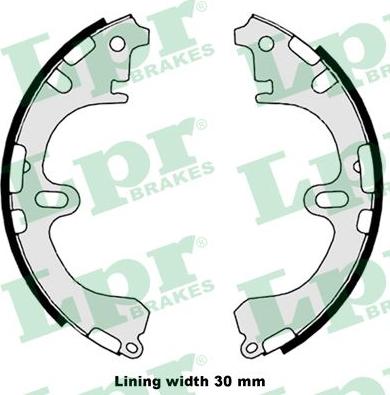 LPR 08800 - Set saboti frana allinparts.ro