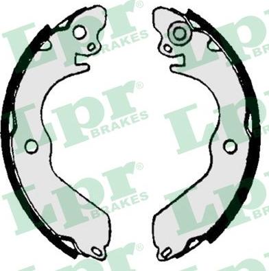 LPR 07020 - Set saboti frana - allinparts.ro