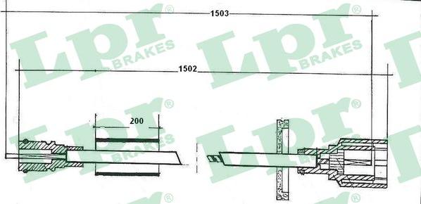 LPR C0053SP - Arbore tahometru allinparts.ro
