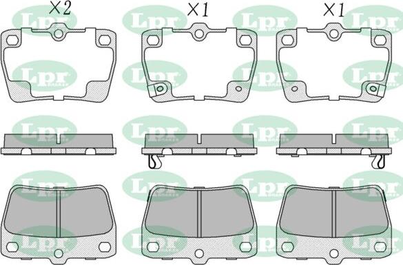 LPR-CN 05P997 - Set placute frana,frana disc allinparts.ro