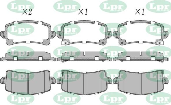 LPR-CN 05P5491 - Set placute frana,frana disc allinparts.ro