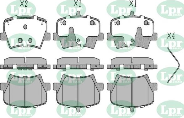 LPR-CN 05P5498 - Set placute frana,frana disc allinparts.ro