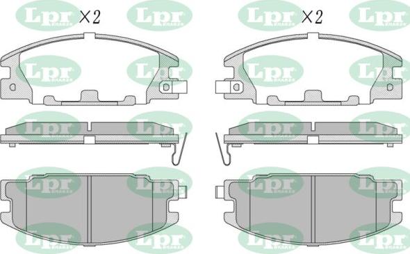 LPR-CN 05P544 - Set placute frana,frana disc allinparts.ro