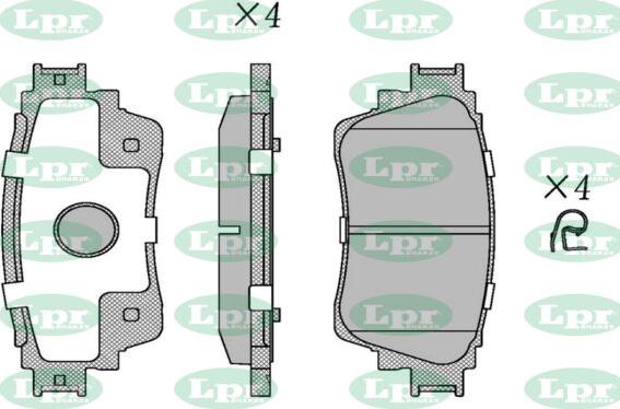 LPR-CN 05P5462 - Set placute frana,frana disc - allinparts.ro