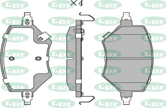 LPR-CN 05P5467 - Set placute frana,frana disc - allinparts.ro