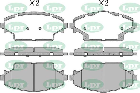 LPR-CN 05P5415 - Set placute frana,frana disc allinparts.ro