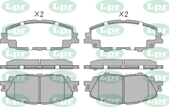 LPR-CN 05P5439 - Set placute frana,frana disc allinparts.ro