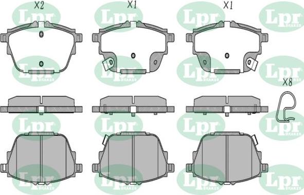 LPR-CN 05P5430 - Set placute frana,frana disc allinparts.ro