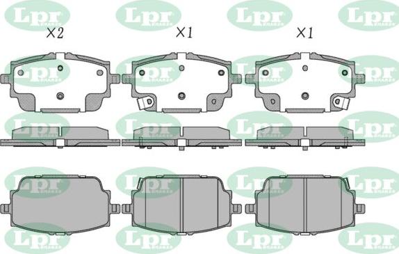 LPR-CN 05P5431 - Set placute frana,frana disc - allinparts.ro