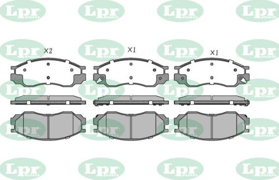 LPR-CN 05P5429 - Set placute frana,frana disc allinparts.ro