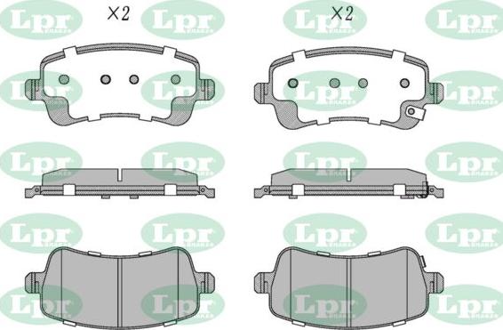LPR-CN 05P5421 - Set placute frana,frana disc allinparts.ro