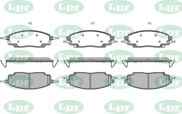 LPR-CN 05P5595 - Set placute frana,frana disc - allinparts.ro