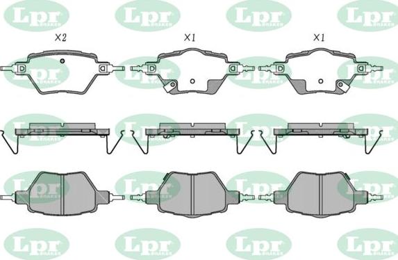 LPR-CN 05P5596 - Set placute frana,frana disc allinparts.ro