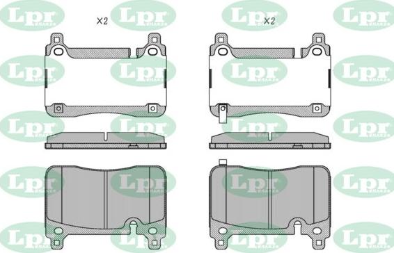 LPR-CN 05P5593 - Set placute frana,frana disc allinparts.ro
