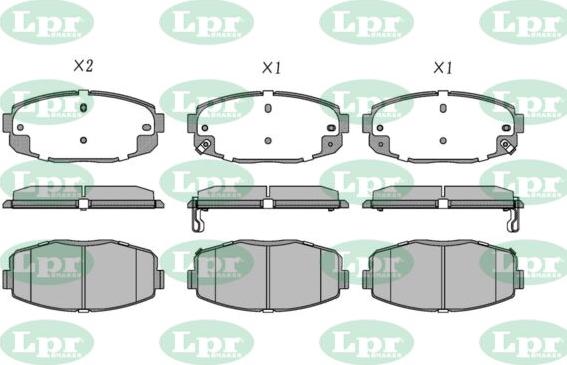 LPR-CN 05P5502 - Set placute frana,frana disc - allinparts.ro