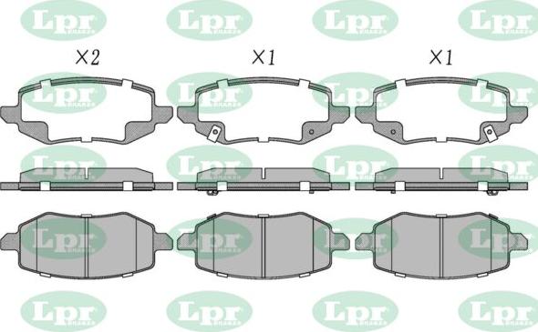 LPR-CN 05P5511 - Set placute frana,frana disc allinparts.ro