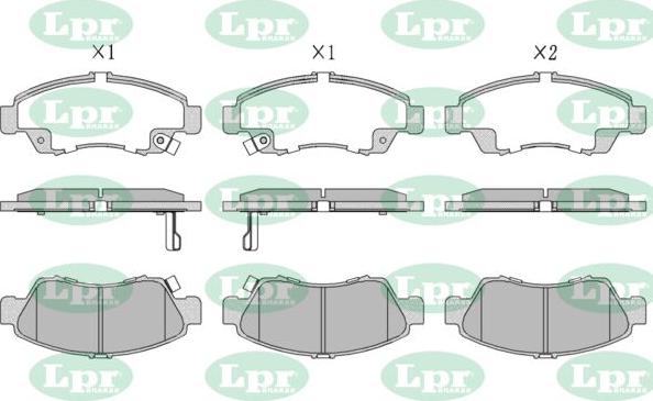 LPR-CN 05P558 - Set placute frana,frana disc - allinparts.ro