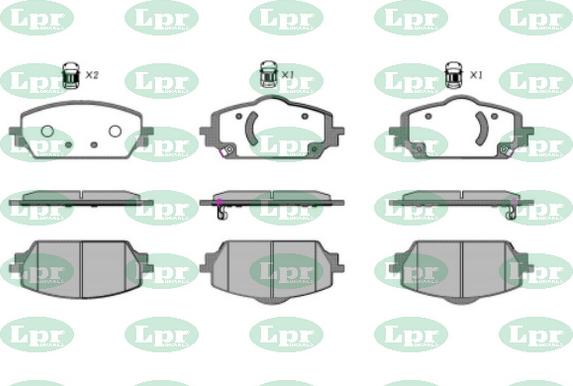 LPR-CN 05P5698 - Set placute frana,frana disc - allinparts.ro