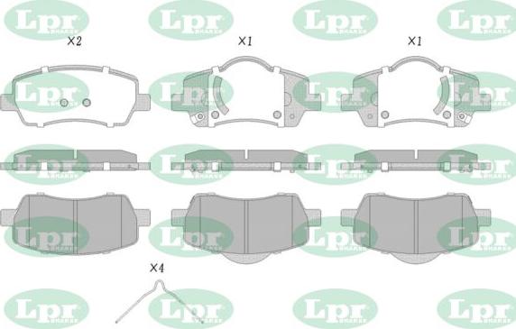 LPR-CN 05P5638 - Set placute frana,frana disc allinparts.ro