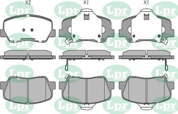 LPR-CN 05P5071 - Set placute frana,frana disc allinparts.ro