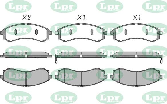 LPR-CN 05P5194 - Set placute frana,frana disc allinparts.ro