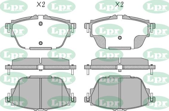 LPR-CN 05P5112 - Set placute frana,frana disc - allinparts.ro