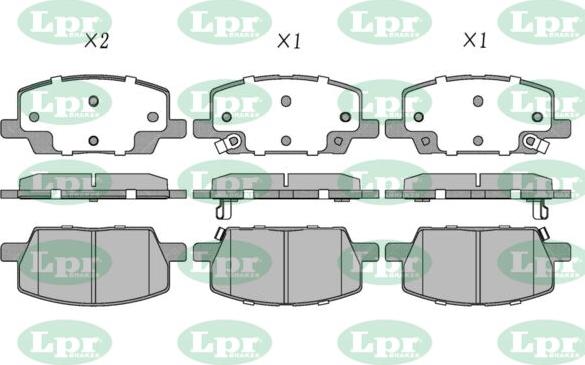 LPR-CN 05P5180 - Set placute frana,frana disc - allinparts.ro