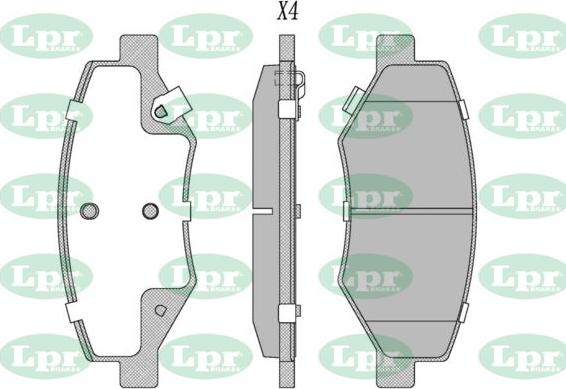 LPR-CN 05P5357 - Set placute frana,frana disc - allinparts.ro