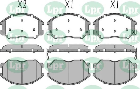 LPR-CN 05P5293 - Set placute frana,frana disc - allinparts.ro