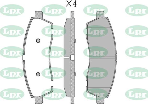 LPR-CN 05P5265 - Set placute frana,frana disc - allinparts.ro