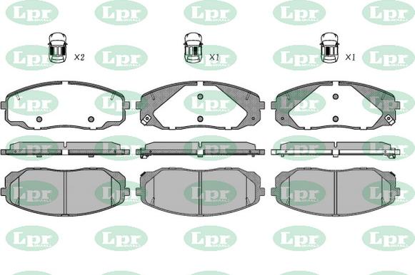 LPR-CN 05P5716 - Set placute frana,frana disc - allinparts.ro