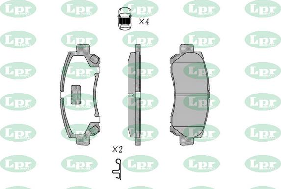 LPR-CN 05P5717 - Set placute frana,frana disc - allinparts.ro