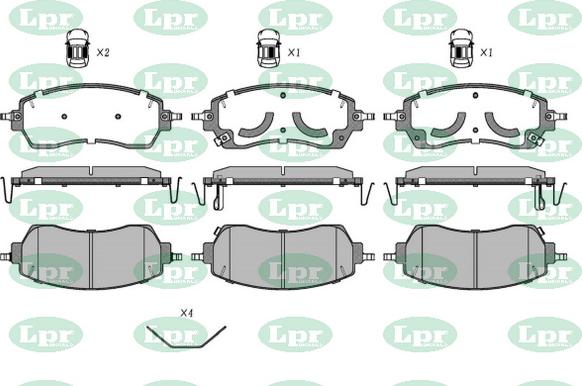 LPR-CN 05P5739 - Set placute frana,frana disc allinparts.ro