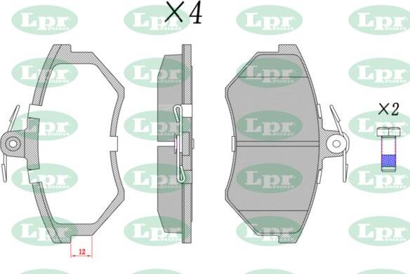 LPR-CN 05P613 - Set placute frana,frana disc - allinparts.ro