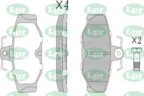 LPR-CN 05P677 - Set placute frana,frana disc allinparts.ro