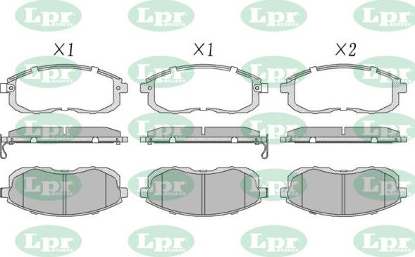 LPR-CN 05P090 - Set placute frana,frana disc allinparts.ro