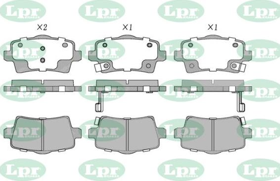 LPR-CN 05P1936 - Set placute frana,frana disc - allinparts.ro