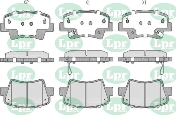 LPR-CN 05P1558 - Set placute frana,frana disc - allinparts.ro